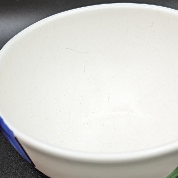 4 Pier 1 Floral Multi Color Cereal /Soup Bowls Made in Portugal - Picture 9 of 9